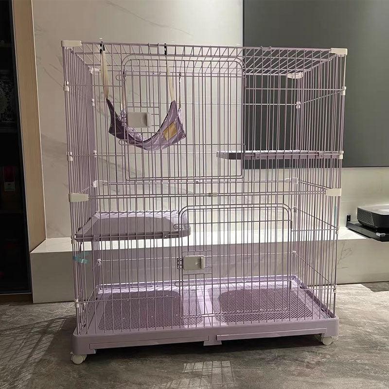 Elegant Purple Cat Cage Home Large House