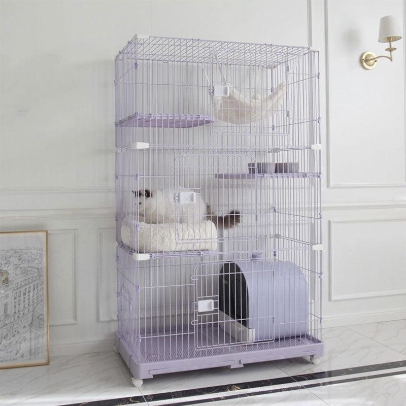 Elegant Purple Cat Cage Home Large House