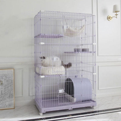 Elegant Purple Cat Cage Home Large House