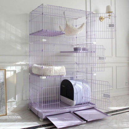 Elegant Purple Cat Cage Home Large House