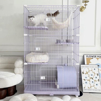 Elegant Purple Cat Cage Home Large House