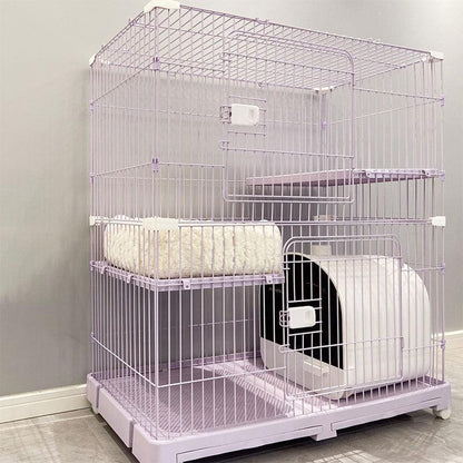 Elegant Purple Cat Cage Home Large House