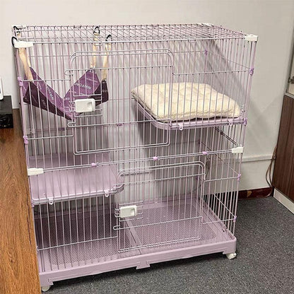 Elegant Purple Cat Cage Home Large House