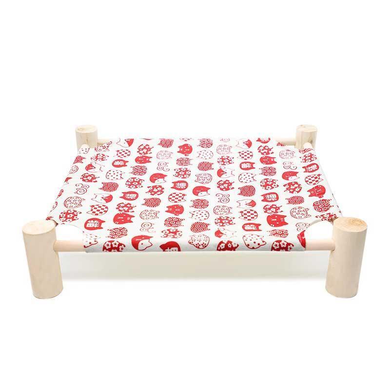 Elevated Cat Bed Red Cute Summer Hammocks