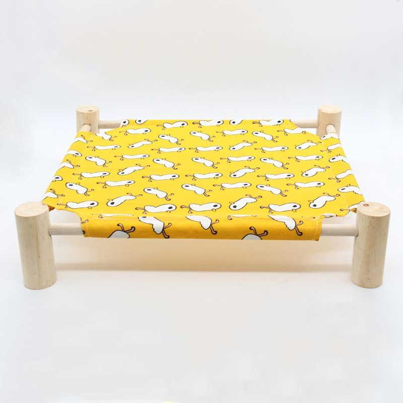 Elevated Cat Bed Yellow Cute Summer Hammocks
