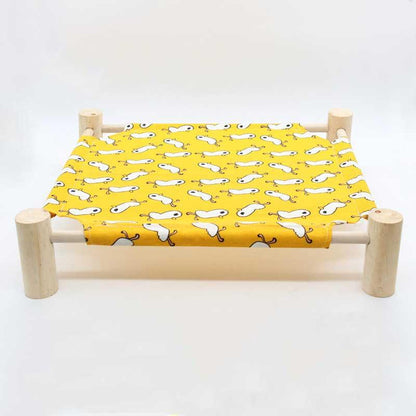 Elevated Cat Bed Yellow Cute Summer Hammocks
