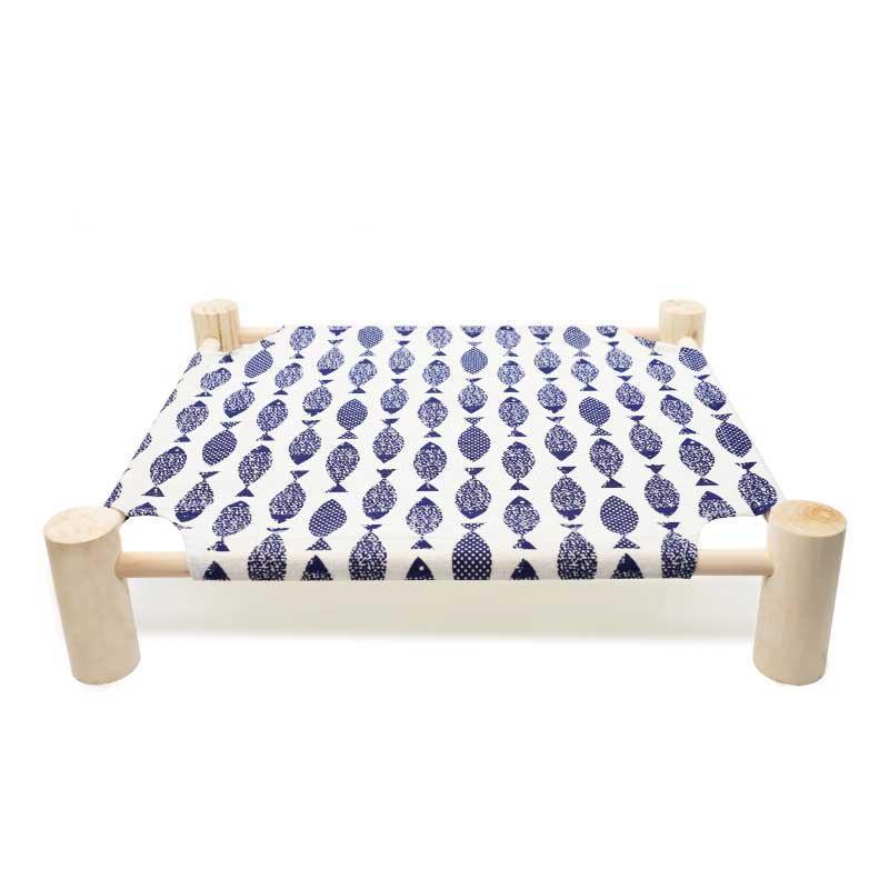 Elevated Cat Bed Blue Cute Summer Hammocks