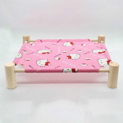 Elevated Cat Bed Pink Cute Summer Hammocks