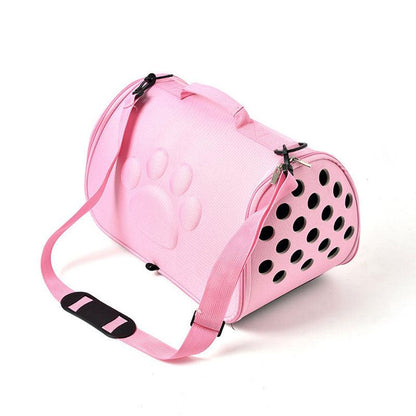 EVA Cat Carrier Bag Outing Travel Tote Pink Crossbody Pet Handbag