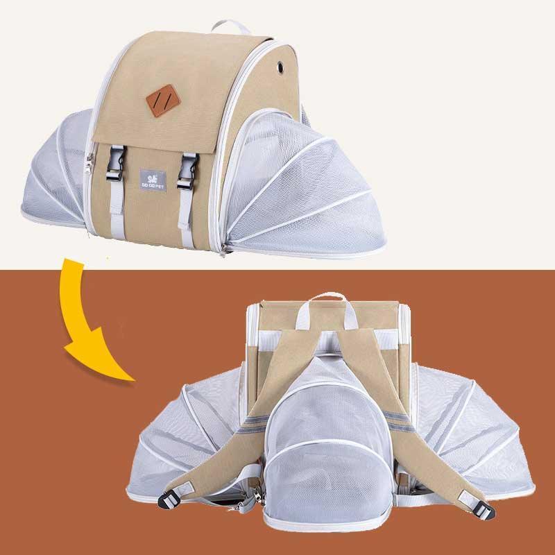 Expandable Large Breathable Cute Cat Carrier Backpack 2 Color Cat Bag