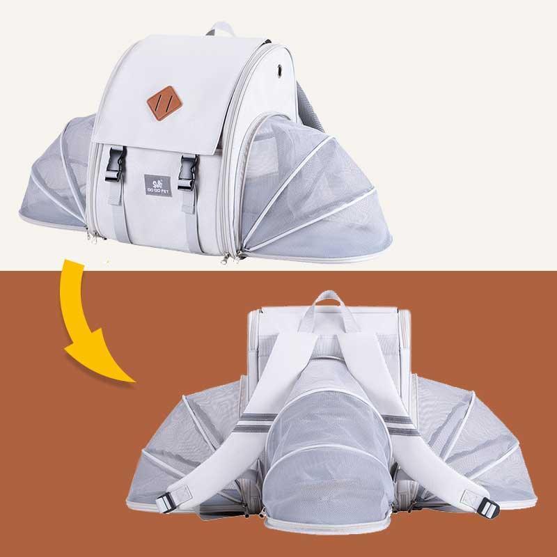 Expandable Large Breathable Cute Cat Carrier Backpack 2 Color Cat Bag