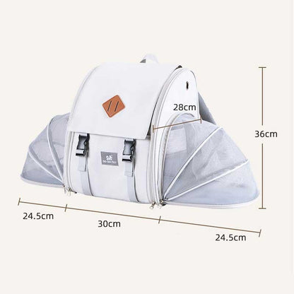 Expandable Large Breathable Cute Cat Carrier Backpack 2 Color Cat Bag
