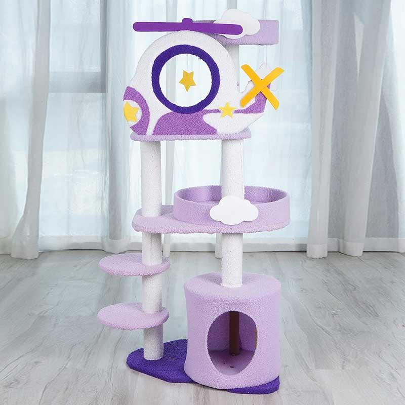 Fantasy Helicopter Cat Tree Climbing Frame
