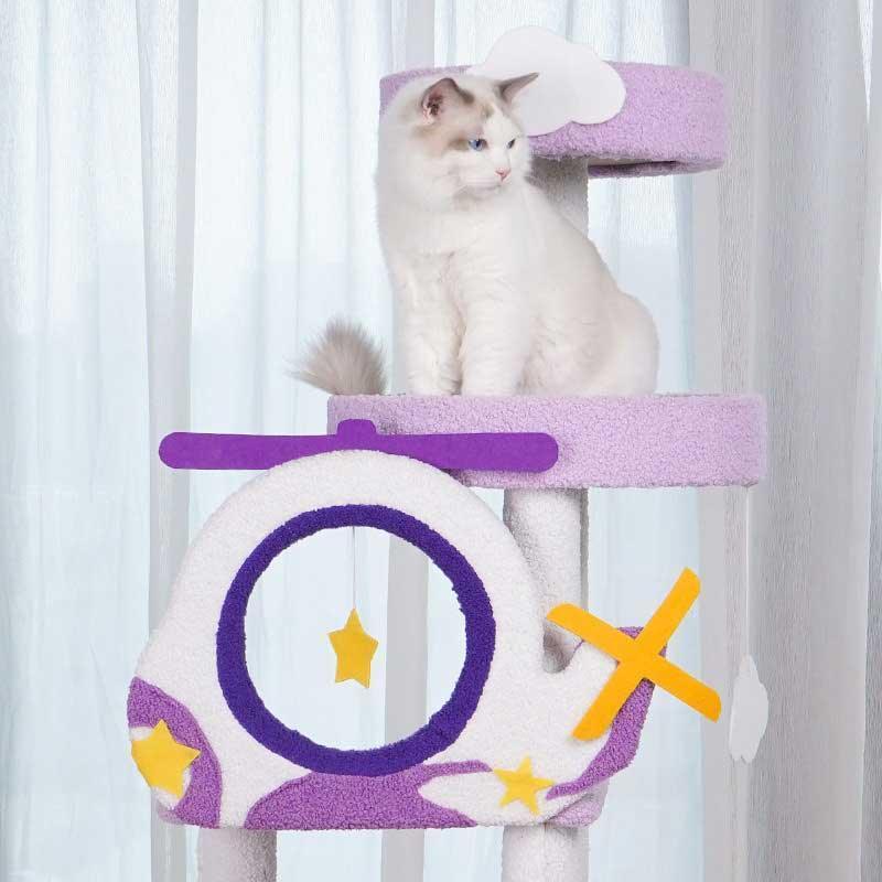 Fantasy Helicopter Cat Tree Climbing Frame