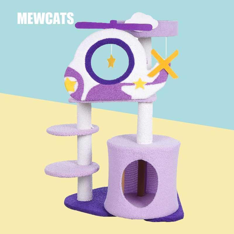 Fantasy Helicopter Cat Tree Climbing Frame