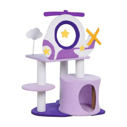 Fantasy Helicopter Cat Tree Climbing Frame