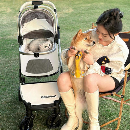 First Class Cat Stroller 3 Color Carrier with Wheels - MEWCATS