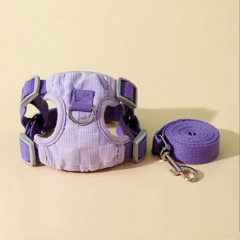 Flower Cat Harness 3 Color Cute Travel Leash Set