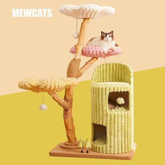 Flower Large Cat Climbing Frame Luxury Cat Tree - MEWCATS