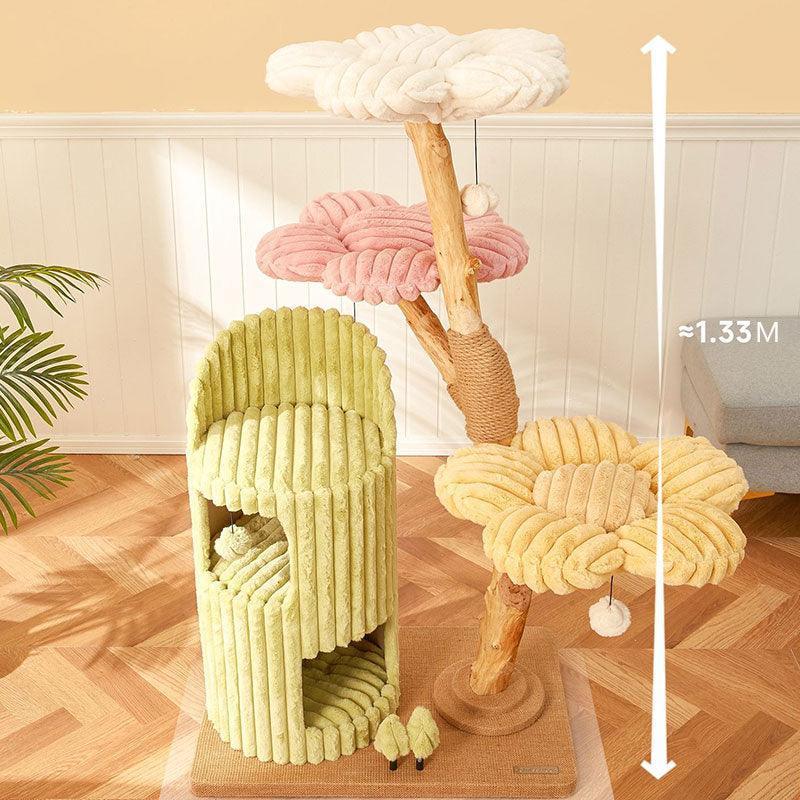 Flower Large Cat Climbing Frame Luxury Cat Tree - MEWCATS