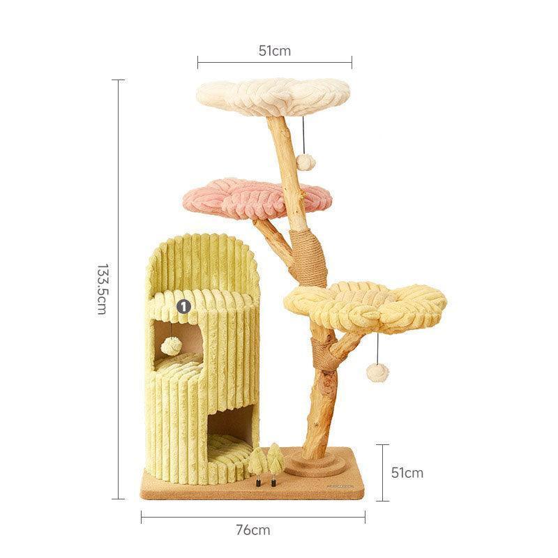 Flower Large Cat Climbing Frame Luxury Cat Tree