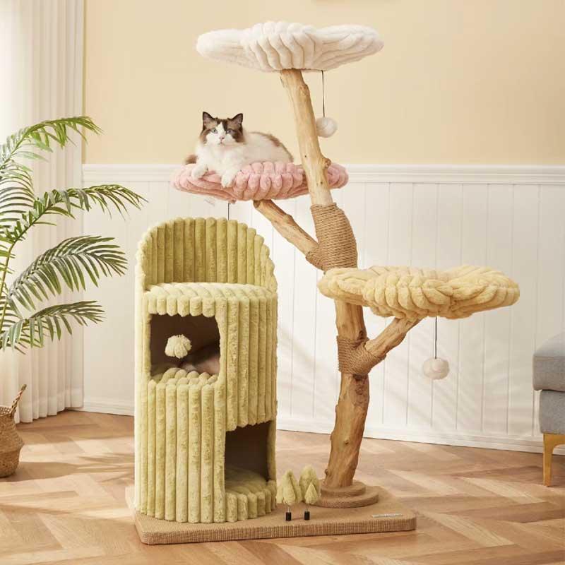 Flower Large Cat Climbing Frame Luxury Cat Tree - MEWCATS