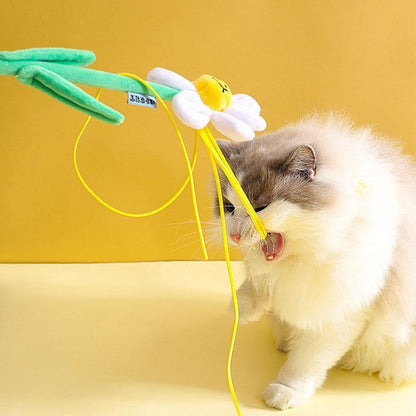 Flower Series Cat Stick Interactive Kitty Wand Toys