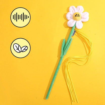 Flower Series Cat Stick Interactive Kitty Wand Toys