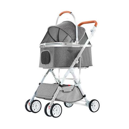 Foldable Cat Stroller 3 Color Carrier On Wheels - MEWCATS