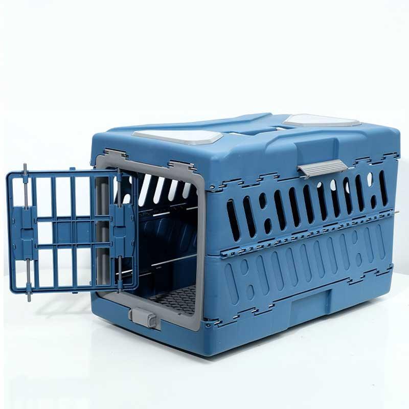 Foldable Portable 2 Color Cat Carrying Blue Case Box