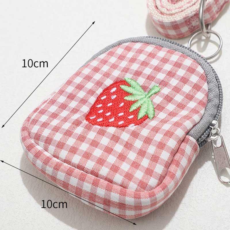 Cat Harness Fruit Embroidery 3 Color Vest Leash Set