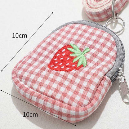 Cat Harness Fruit Embroidery 3 Color Vest Leash Set