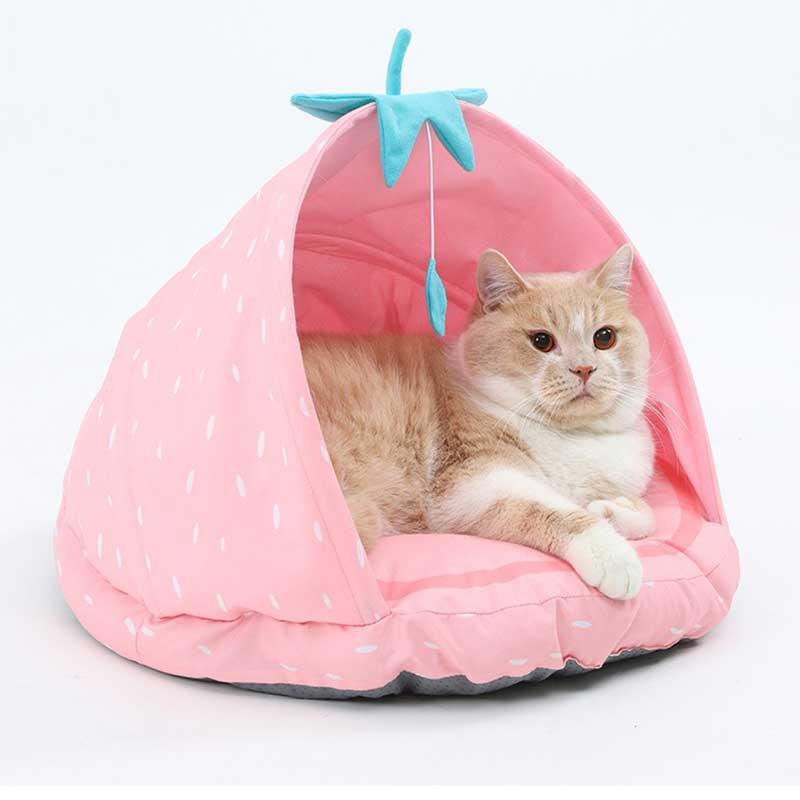 Fruits Foldable Tent Cute Cat Bed