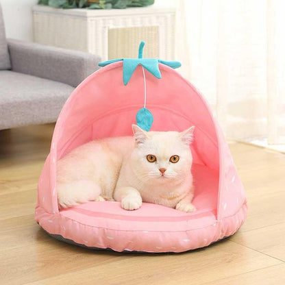 Fruits Foldable Tent Cute Cat Bed