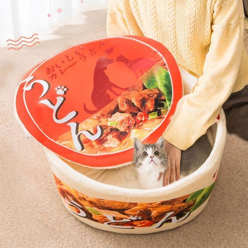 Funny Cat Bed Cup Noodels Nest 3 Style