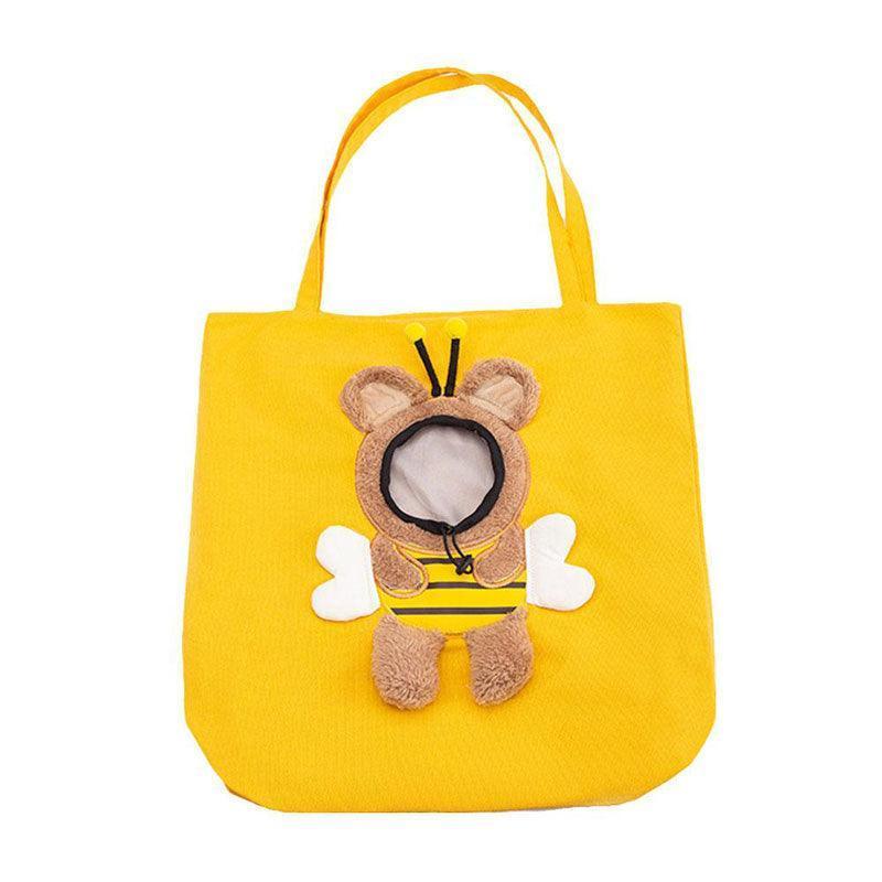 Funny Cat Carrier 3 Color Bee Tote Bag - MEWCATS