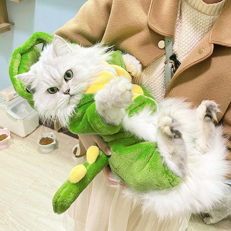 Funny Warm Cat Dinosaur Clothes 2 Style - MEWCATS