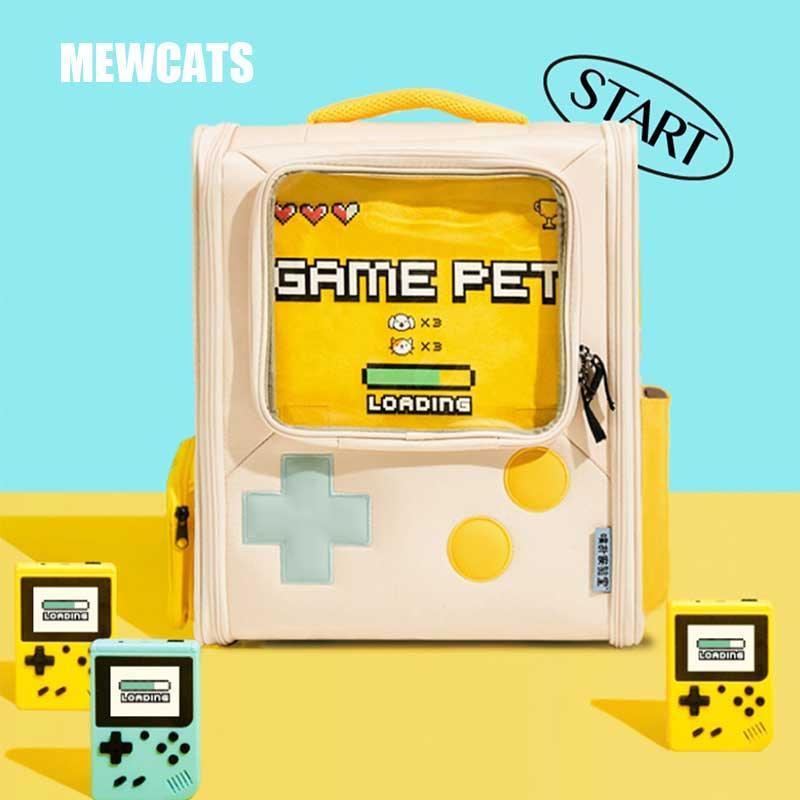 Game Retro Foldable Expansion Cat Backpack 2 Color Large Carrier Bag