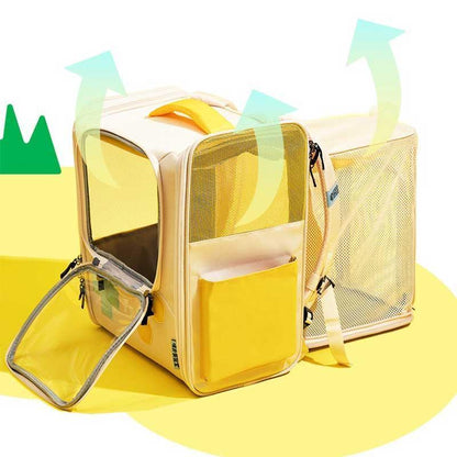 Game Retro Foldable Expansion Cat Backpack 2 Color Large Carrier Bag