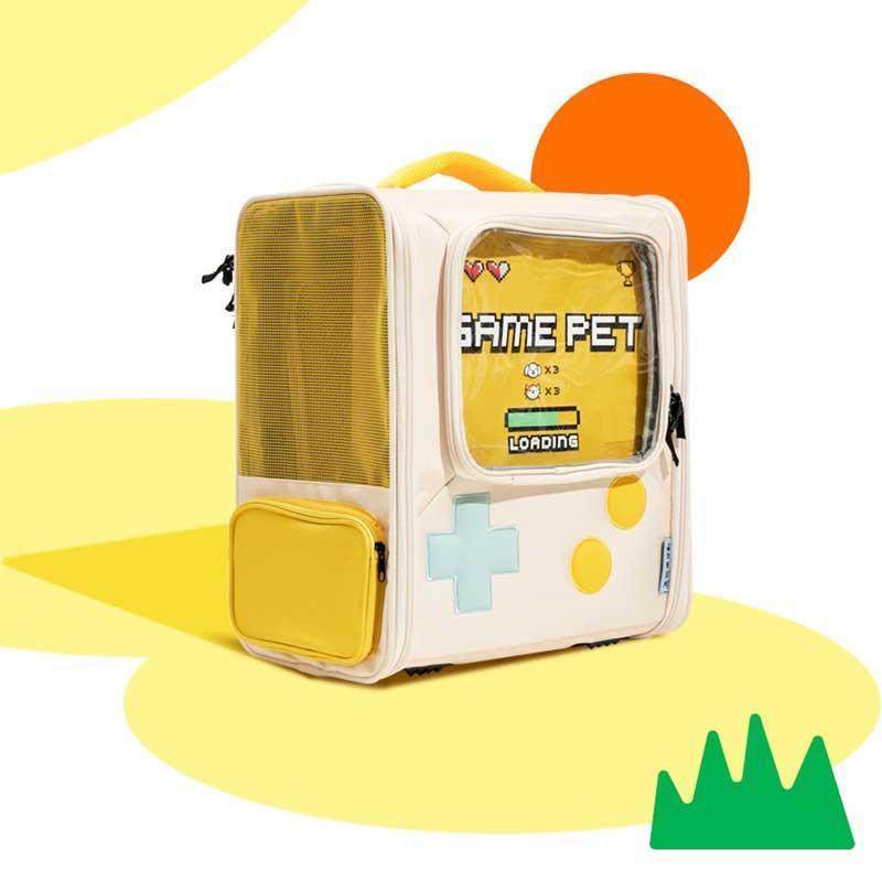 Game Retro Foldable Expansion Cat Backpack 2 Color Large Carrier Bag