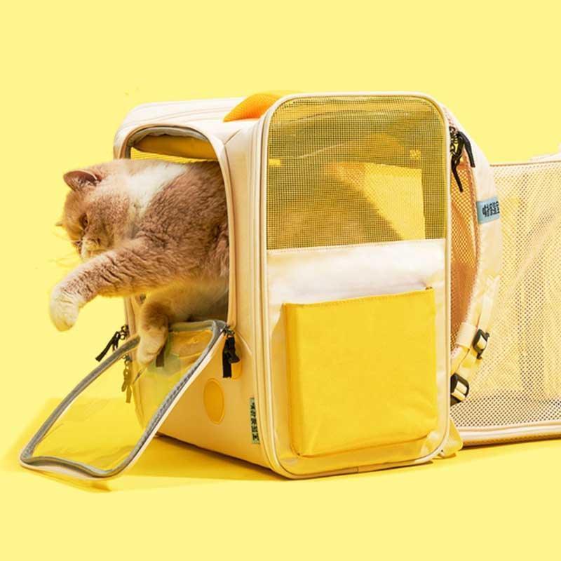 Game Retro Foldable Expansion Cat Backpack 2 Color Large Carrier Bag