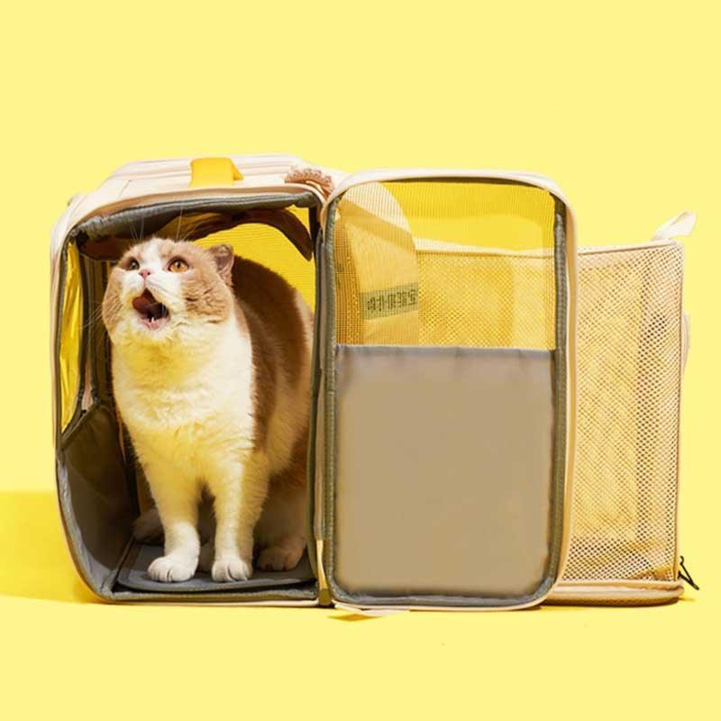 Game Retro Foldable Expansion Cat Backpack 2 Color Large Carrier Bag