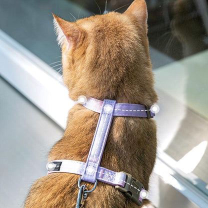 Cat Leash Set Harness Gradient Adjustable H-Style