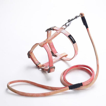 Gradient Cat Leash Set Harness 3 Color H-Style Cat Lead - MEWCATS
