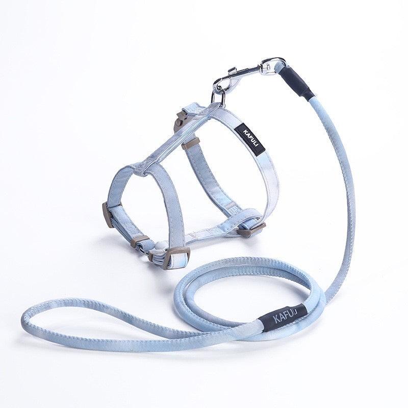 Gradient Cat Leash Set Harness 3 Color H-Style Cat Lead - MEWCATS