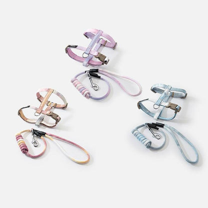 Gradient Cat Leash Set Harness 3 Color H-Style Cat Lead - MEWCATS