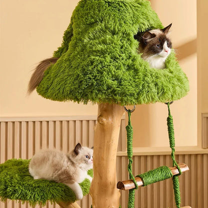 Green Sky Ladder Cloud Climber Cat Tree - MEWCATS
