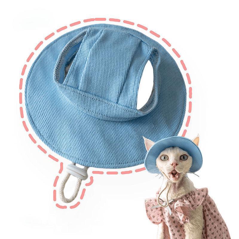 Hairless Cat Clothes Devon 16 Color Sunscreen Sun Hat