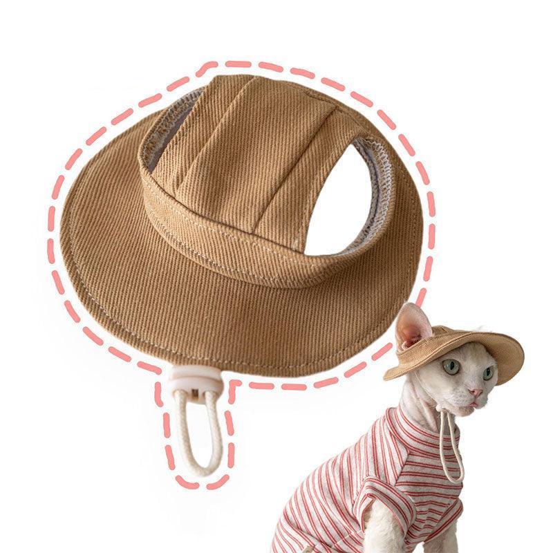 Hairless Cat Clothes Devon 16 Color Sunscreen Sun Hat