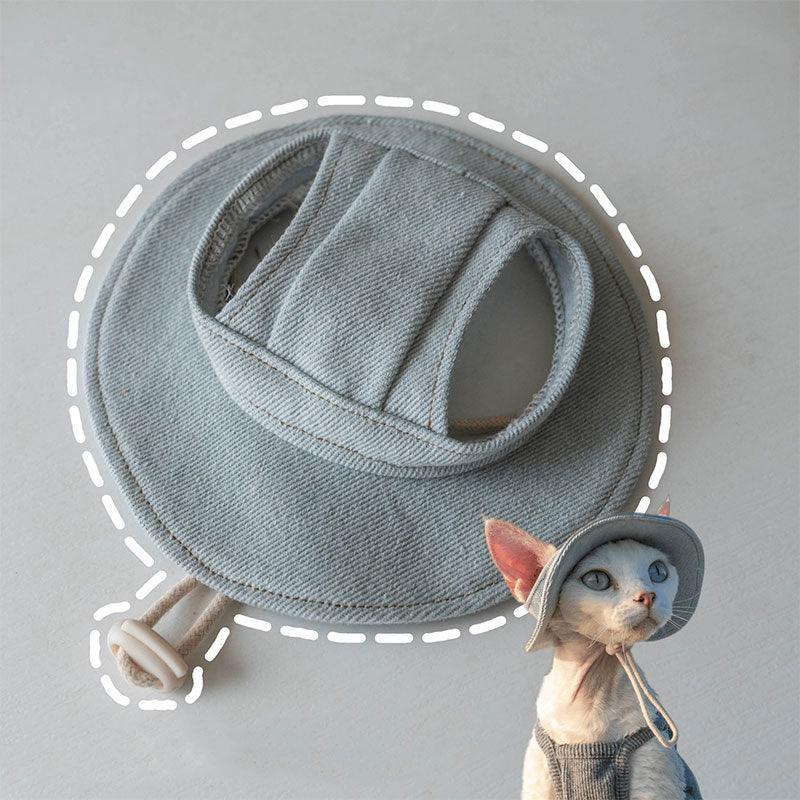 Hairless Cat Clothes Devon 16 Color Sunscreen Sun Hat - MEWCATS